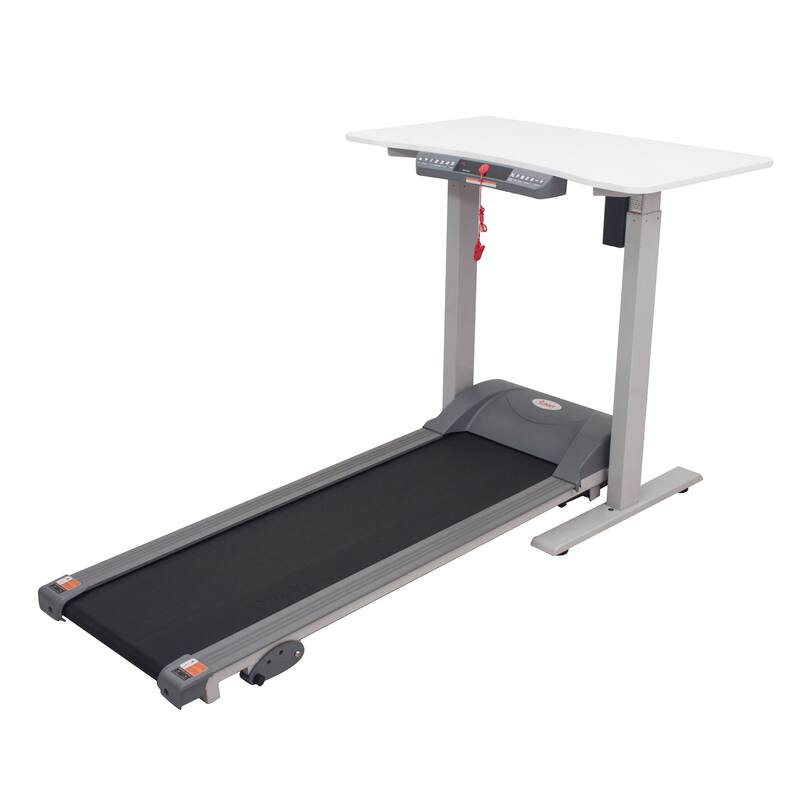 Sunny Health & Fitness Treadmill with Detachable Automated Desk - 65.9L x 39.4W x 53.3H - 65.9L x 39.4W x 53.3H - Weights