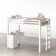 preview thumbnail 4 of 11, SogesSleep Twin Over Twin Loft Bed With Built-In-Desk