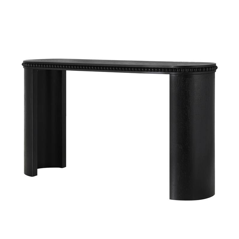 Entryway Accent Table Vintage Console Table with Beaded Trim