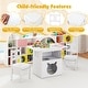 preview thumbnail 9 of 8, Gymax 3 PCS Kids Table and Chairs Set Furniture w/Cat House Hole &