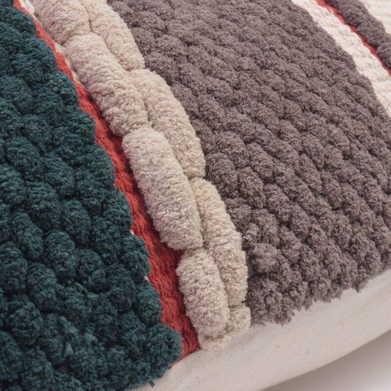 Cottage Home Chellie Multicolor Cotton Extra Long Bolster Pillow