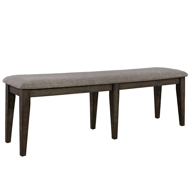 Double Bridge Dark Chestnut Optional 6 Piece Trestle Table Set