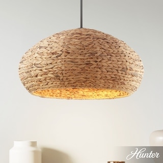 Hunter Cambria Boho Seagrass Pendant - Kitchen, Bedroom, Living Room, Dining Room, Entry - Transitional, Coastal