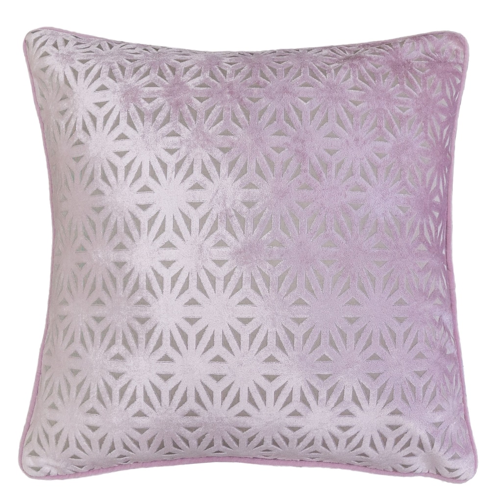 Homey Cozy Star Velvet Solid Throw Pillow Cover & Insert
