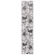 preview thumbnail 57 of 62, SAFAVIEH Century Trix Modern Abstract Rug 2' x 9' Runner - Grey/Ivory - Runner