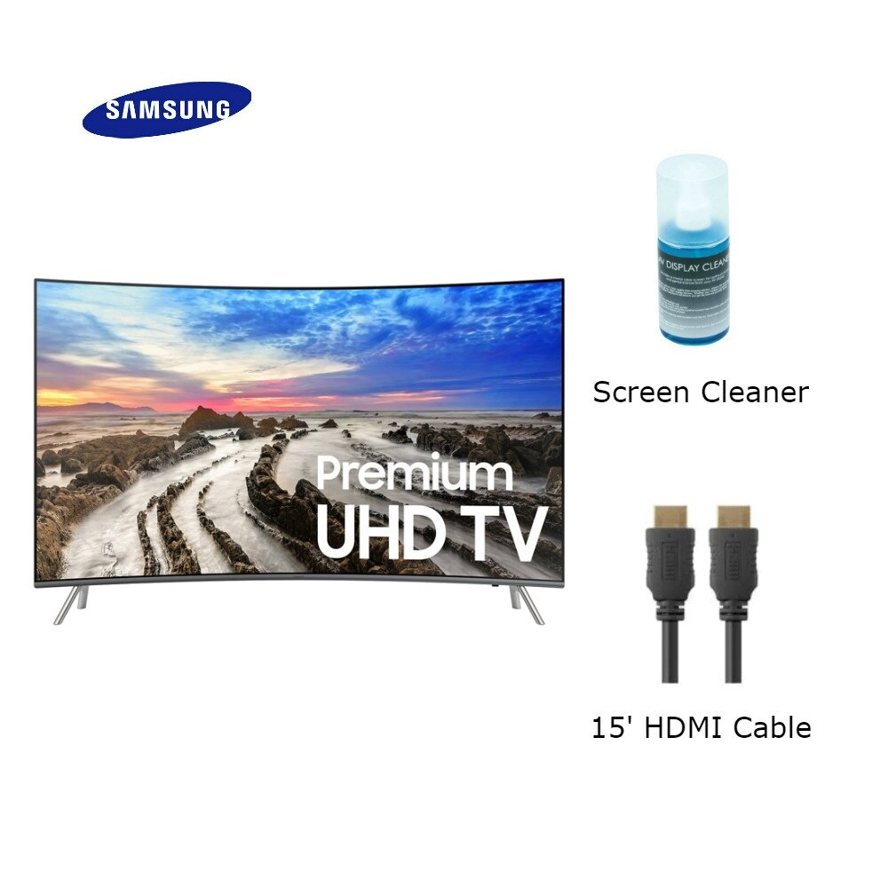 Shop Samsung 65 Inch Class Mu8500 Curved 4k Uhd Tv With Cable Cleaner Mu8500 Curved 4k Uhd Tv Overstock 26478335