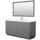 Option Dark Gray / Giotto Quartz Top / Brushed Gold