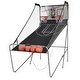 preview thumbnail 7 of 8, Indoor Double Electronic Basketball Game with 4 Balls-Grey