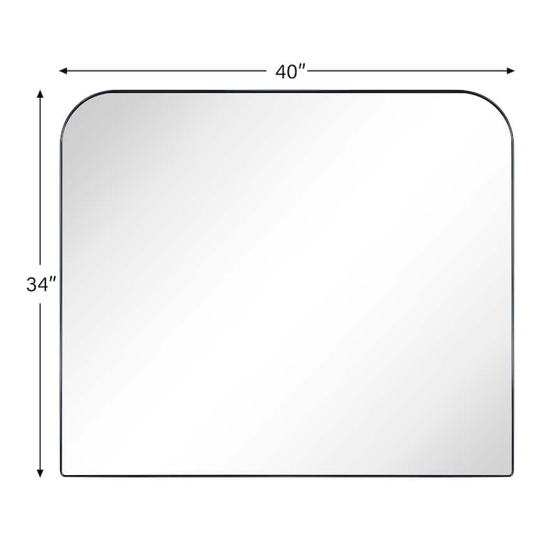 TEHOME Decole Arch Metal Wall Mirror