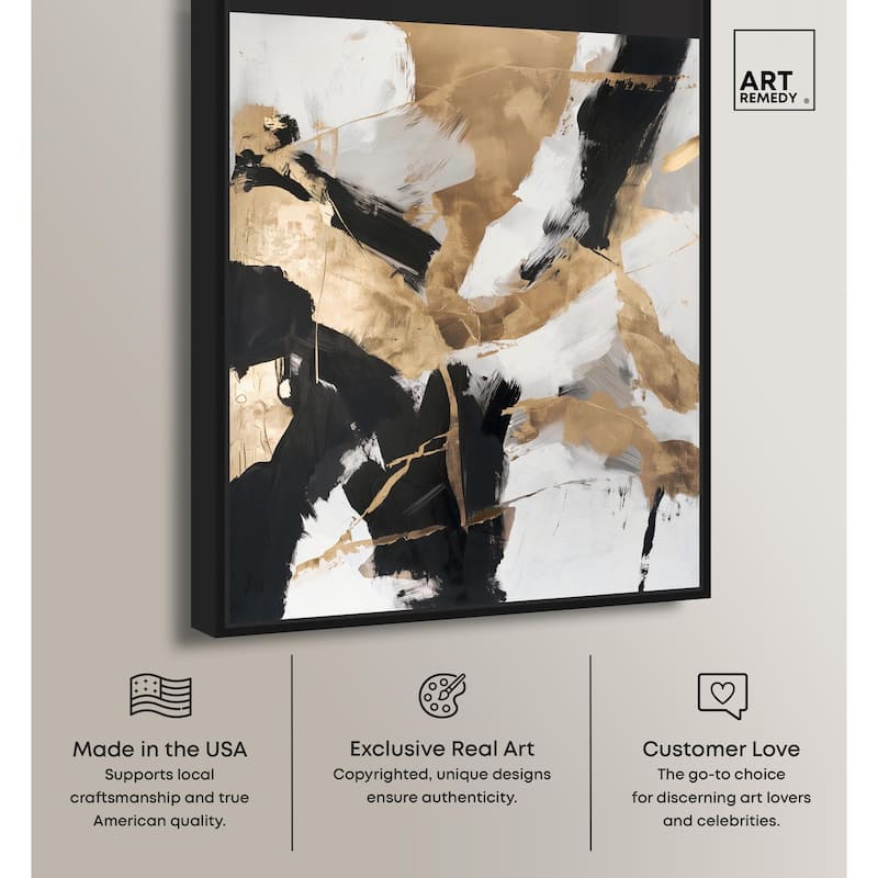 Cracked Gilt II Canvas by Art Remedy