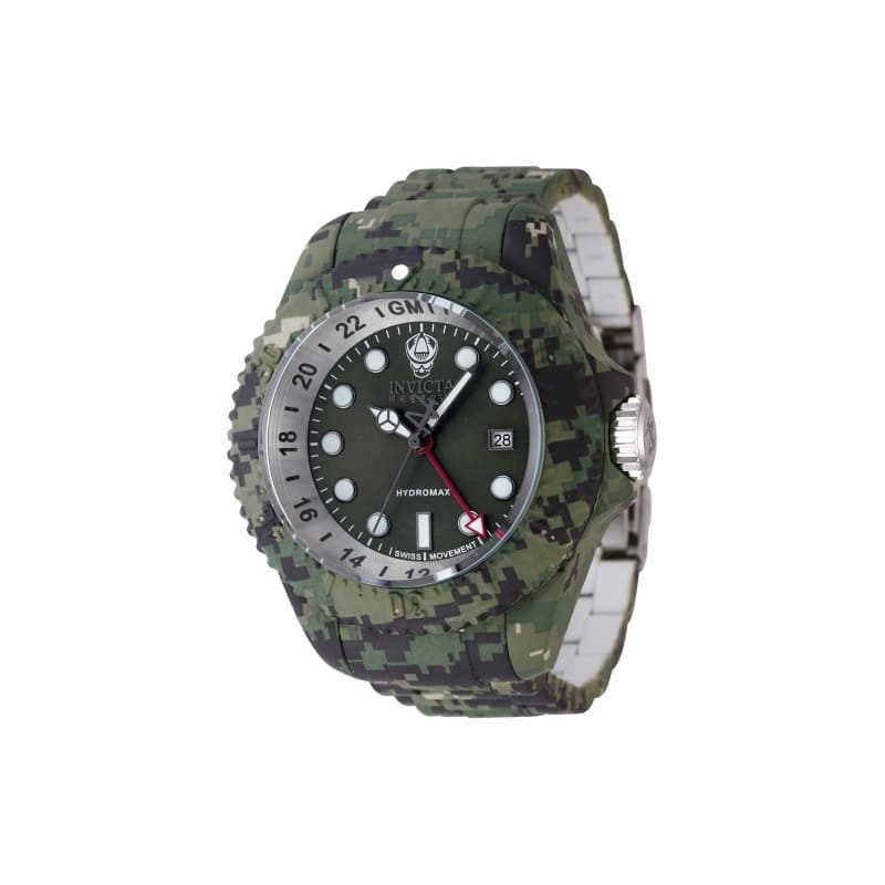 Invicta Men's 45939 Reserve Quartz 3 Hand Green Dial Watch