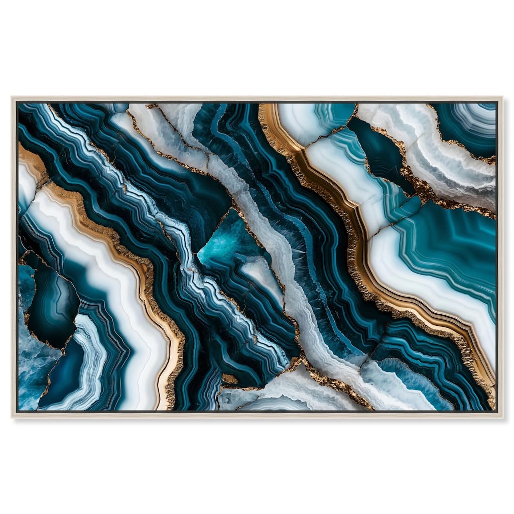 Teal Tides Treasure I Canvas by Art Remedy
