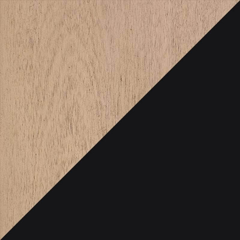 OVE Xander Bathroom Vanity with White Engineered Stone Top - 36" - Sahara Birch with Matte Black Hardware