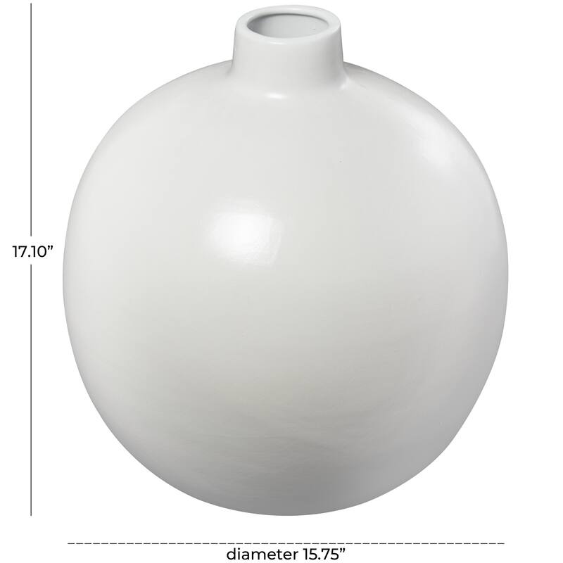 Ceramic Matte Decorative Vase - Black or White - Roche River Decor