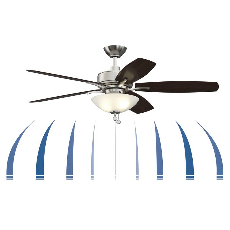 Fanimation Aire Deluxe 52 inch Ceiling Fan with LED Bowl Light Kit