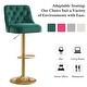 preview thumbnail 12 of 34, HOMYKA 360 Degrees Swivel Bar Chair With Adjustable Height and Metal Feet Bar Stool Set of 2