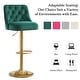 preview thumbnail 18 of 30, HOMYKA 360 Degrees Swivel Velvet Bar Chair With Adjustable Height of 4