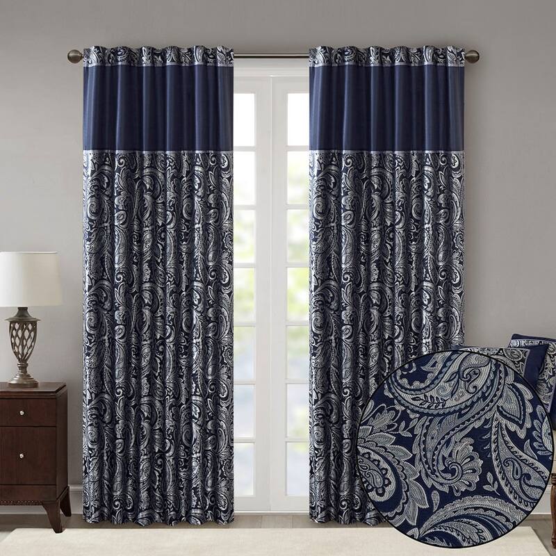 Jacquard Curtain Panel Pair(2 Pcs Window Panels)