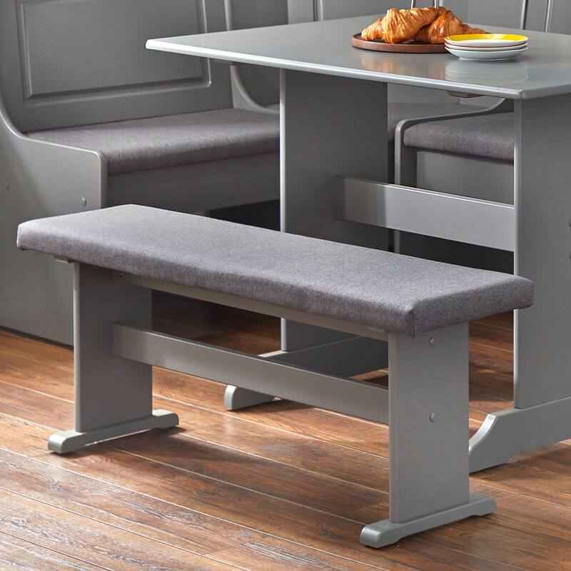 Simple Living Polly 3-piece Cushioned Corner Nook Dining Set