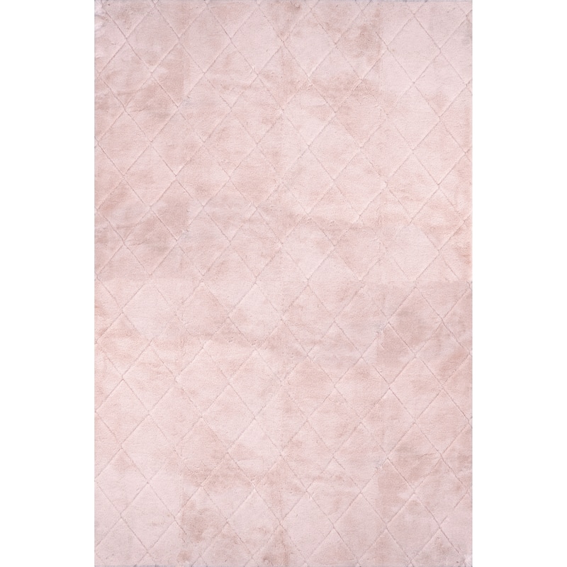 Nuloom Amy SuperiorWash Casual Faux Rabbit Machine Washable Area Rug