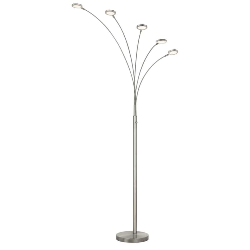 72" Five Light Led Arc Floor Lamp