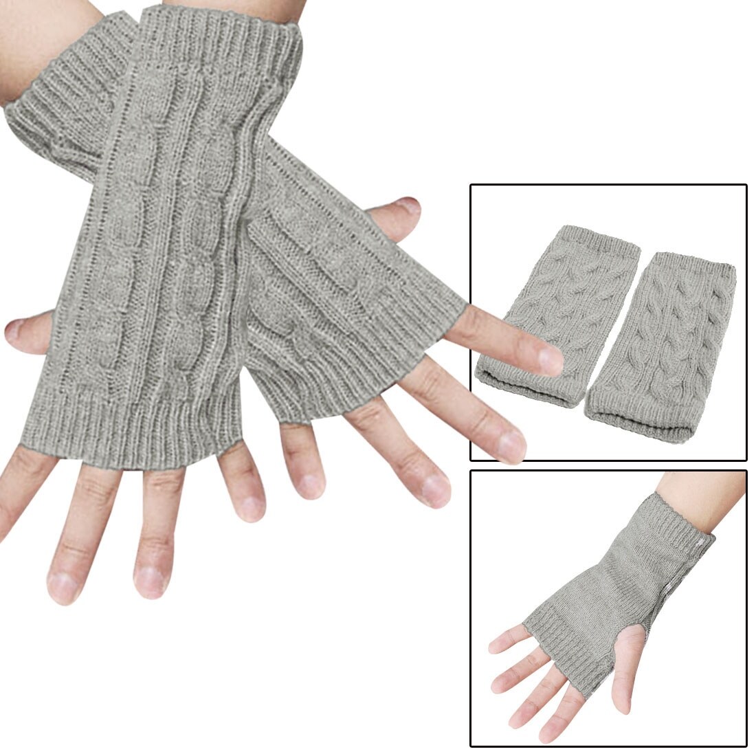 thick knit gloves