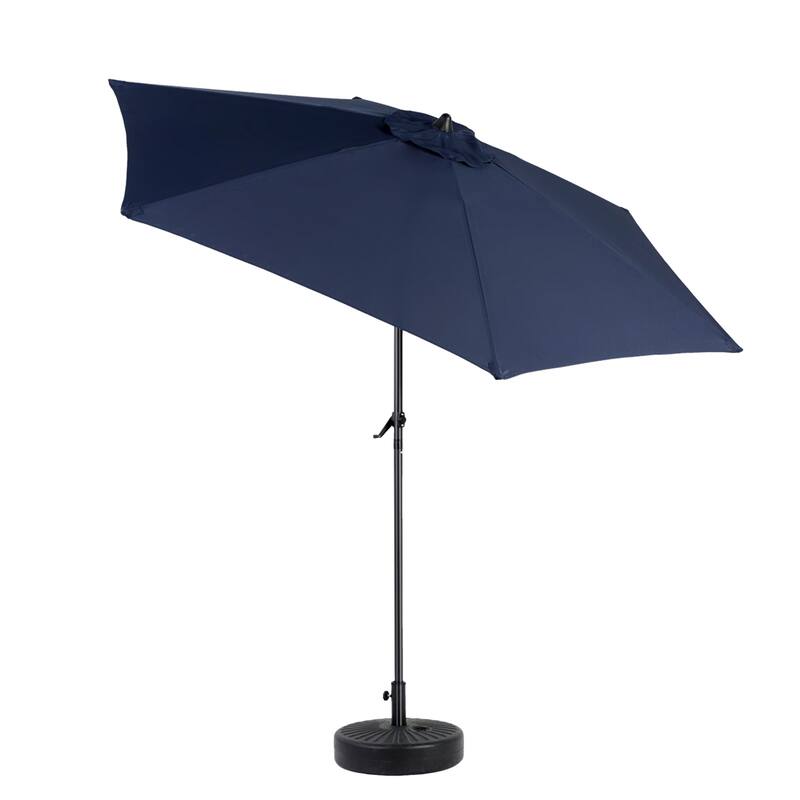 104" Patio Umbrella with Push Button Tilt,6 Ribs and Crank (No Base)