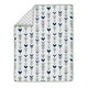 Sweet Jojo Designs Navy Blue Grey And Mint Mod Arrow Collection 4-piece 