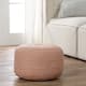 Santa Rosa Woven Jute-look Indoor/ Outdoor Solid Pouf - 18"X18"X12"