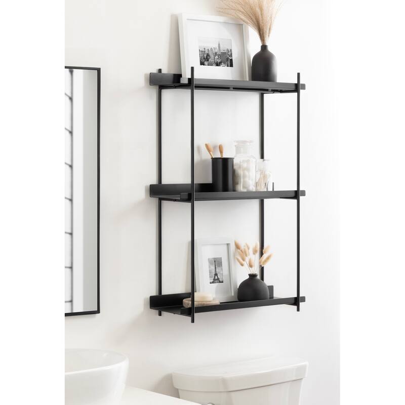 Kate and Laurel Dominic Tiered Wall Shelf
