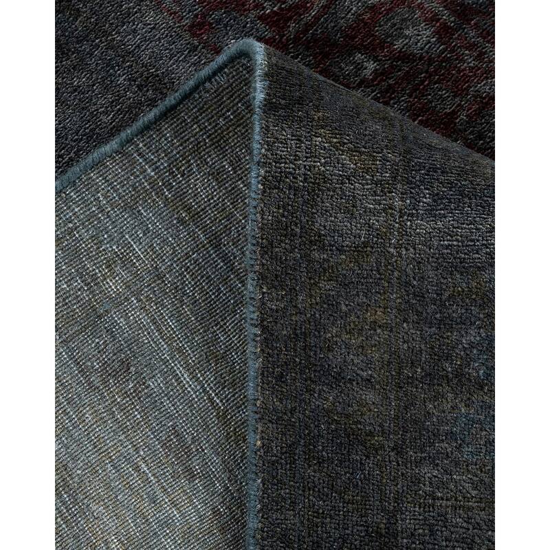 Contemporary Overdyed Wool Hand Knotted Area Rug - 6' 2" x 9' 2"