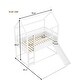 preview thumbnail 6 of 18, House Bunk Bed with Convertible Slide and Ladder, Twin Over Twin