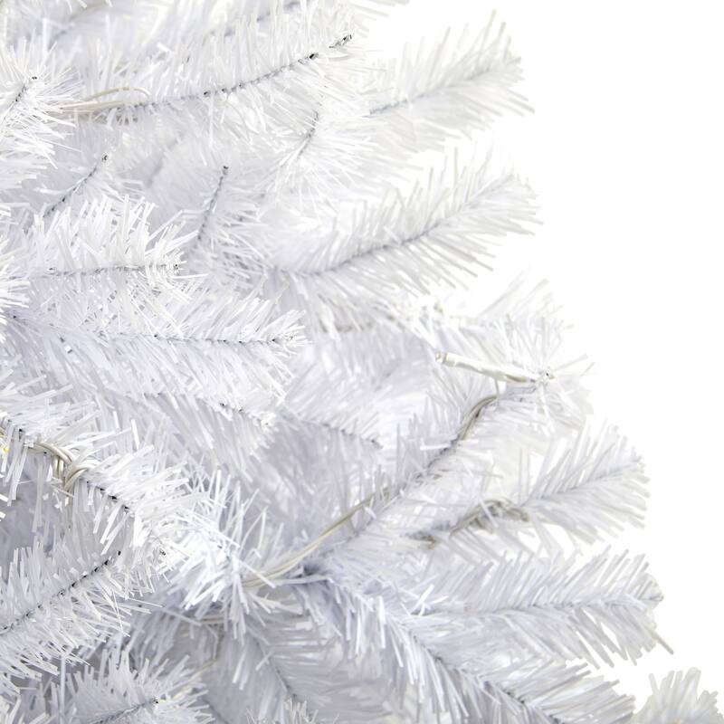 6' White Christmas Tree with 680 Branches