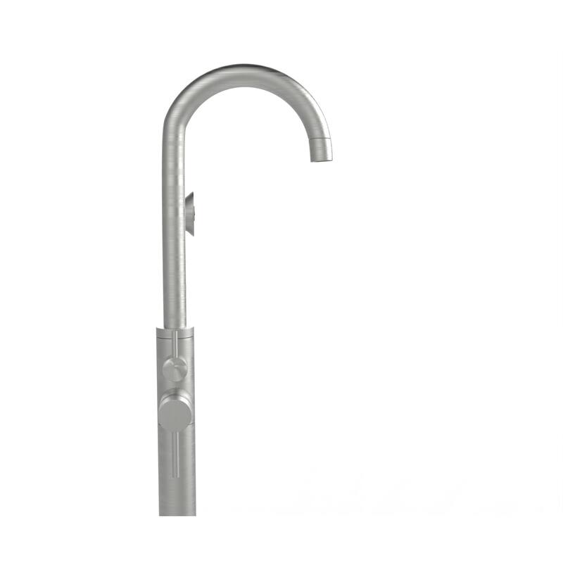 Neptune Single Handle Floor Mounted Gooseneck Freestanding Tub Filler