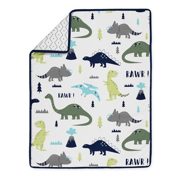 mod dinosaur crib bedding