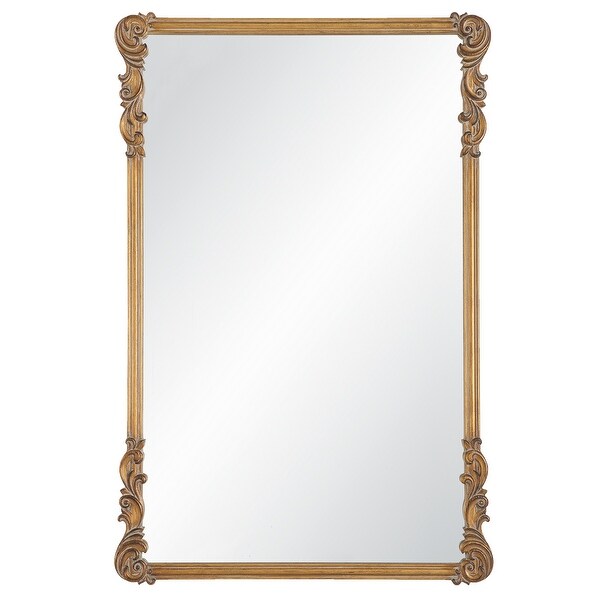 み*ぃ様 【早い者勝ち！】antique mirror 壁掛けゴールド アンティ Porch & Den Old World Antique Gold Decorative Wall Mirror - Bed