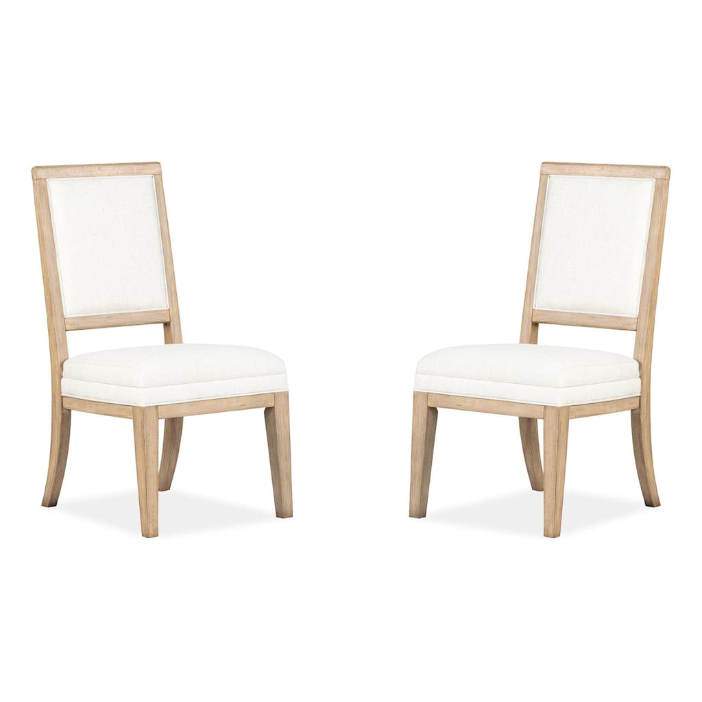 Magnussen Home Coventry Honey Maple Upholstered Side Chair Two Pack - 20''W x 23.63''D x 37.88''H