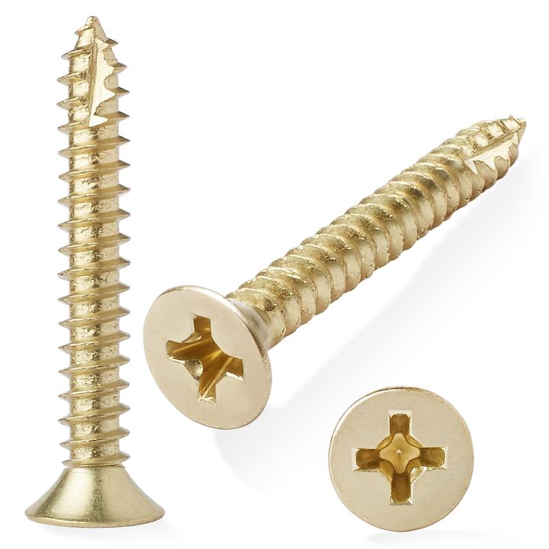 Wood Screws 9 x 112in for Door Hinges 25 pack