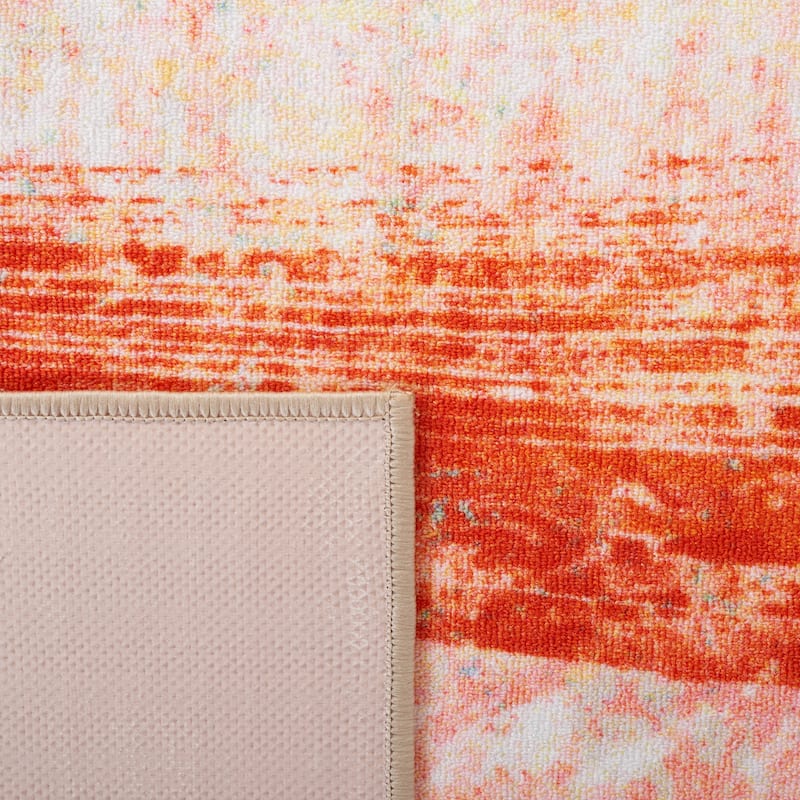 SAFAVIEH Paint Brush Machine Washable Slip Resistant Boushra Rug
