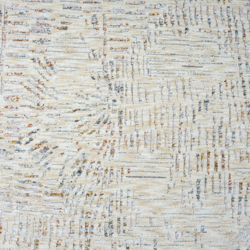 Reeves Modern Abstract Beige Performance Indoor Area Rug by Sevita