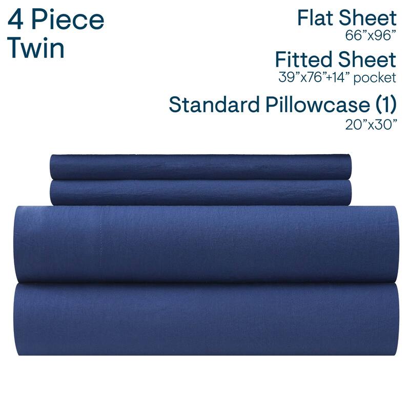 Aeropostale Premium All Season Microfiber Navy Sheet Set
