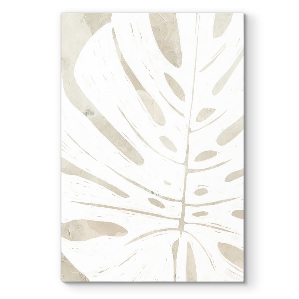 Linen Tropical Silhouette I -Premium Gallery Wrapped Canvas
