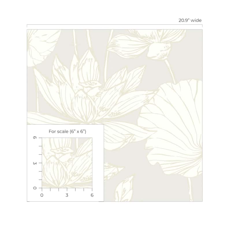 Seabrook Designs Viola Floral Non-Woven Unpasted Wallpaper
