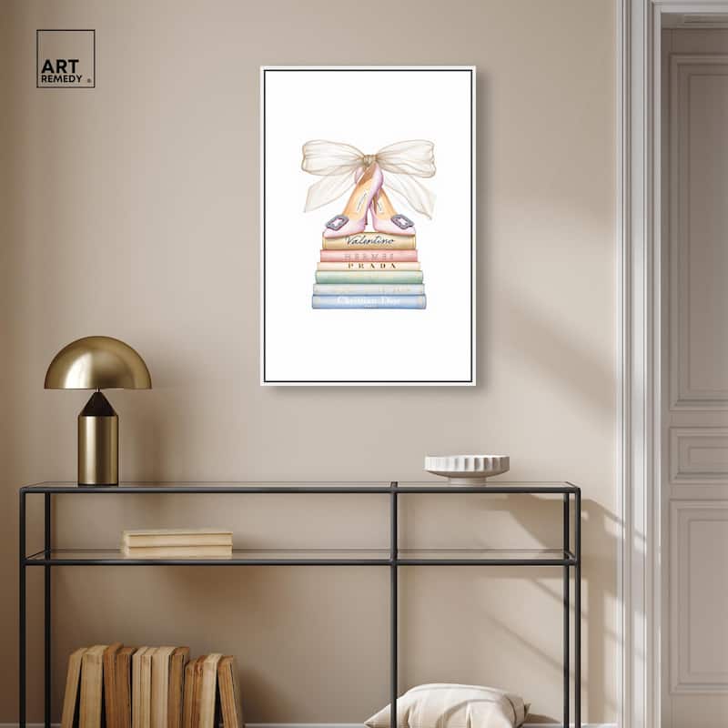 Bibliotheca Belle Canvas by Art Remedy