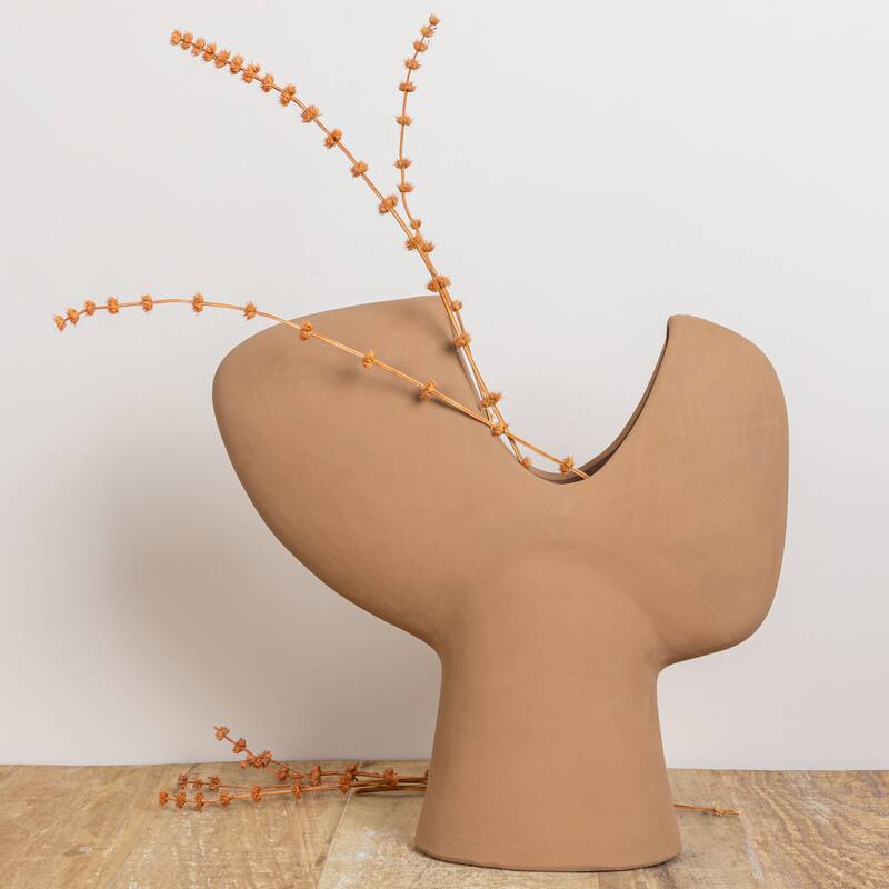 Stoneware Abstract Vase