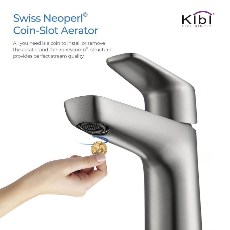 Lead Free Solid Brass Single Handle Bathroom Vanity Sink Faucet with Water Hose