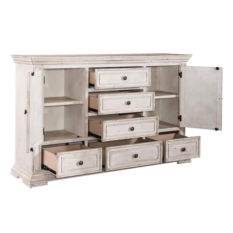 Liberty Furniture Big Valley Panel Bed, Dresser, Mirror, Chest - California King, King or Queen