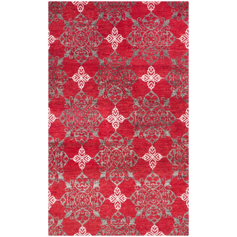 SAFAVIEH Hand-knotted Stone Wash Mamiko Modern Wool Rug