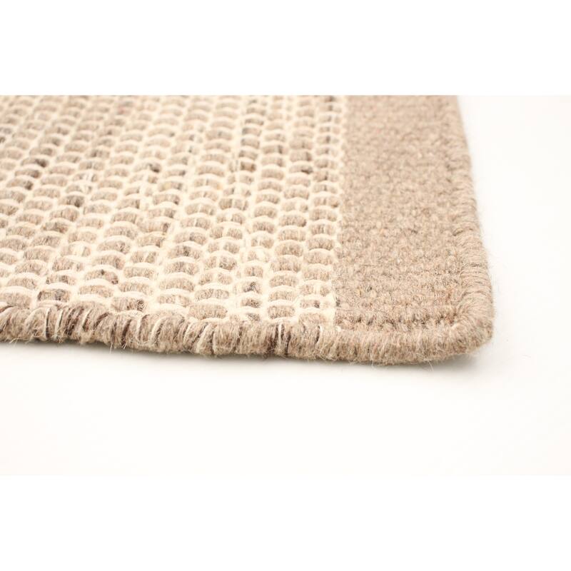 ECARPETGALLERY Hand Loomed Bungalow Wool Dhurrie