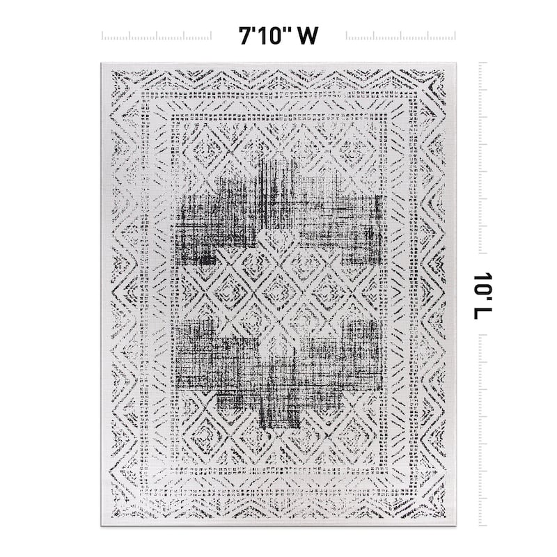 World Rug Gallery Transitional Bohemian Indoor/Outdoor Area Rug